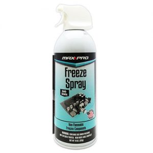 freeze spray canned air for computer cleaning and maintenance